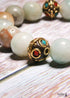 Boho Bracelet, Green Amazonite Ethic Heart